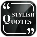 stylish quotes android application logo